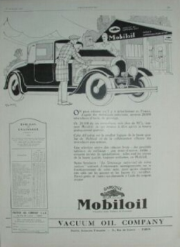 Geo Ham - 1927 Mobiloil Advertisement Drawing Print For Sale - Artwork