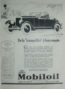 Geo Ham - 1927 Mobiloil Advertisement Drawing Print For Sale - Artwork