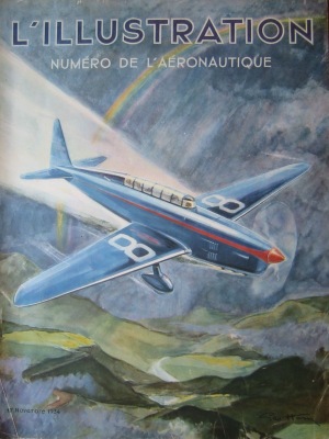 Geo Ham - 1934 Magazine Aeronautique Cover Drawing Print For Sale - Artwork
