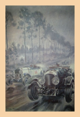 Geo Ham - 1929 Le Mans Drawing Print For Sale - Artwork