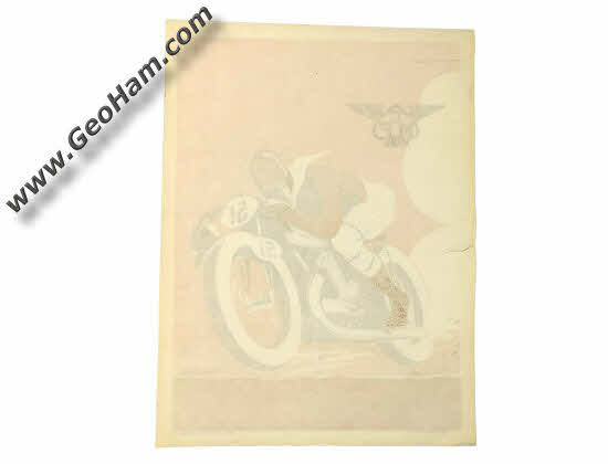 Vintage Original 1935 MCF Motorcycle Poster by Geo Ham Litho
