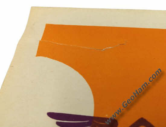 Vintage Original 1935 MCF Motorcycle Poster by Geo Ham Litho