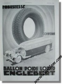 Vintage 1933 Englebert Truck Tires Advertisement by Geo Ham