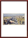 1949 Guynemer Illustration by Geo Ham - WWI German Airfield Scene