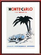 1976 Vintage Rallye Monte-Carlo Poster by Geo Ham