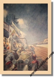 1933 Le Mans Illustration by Geo Ham